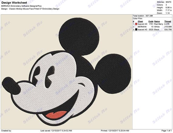 Autocollant Vinyle Mickey Mouse – Visage Blanc, Transfert, Taille Au Choix
