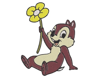 Chip and Dale Fill 11 Embroidery Design - Instant Download