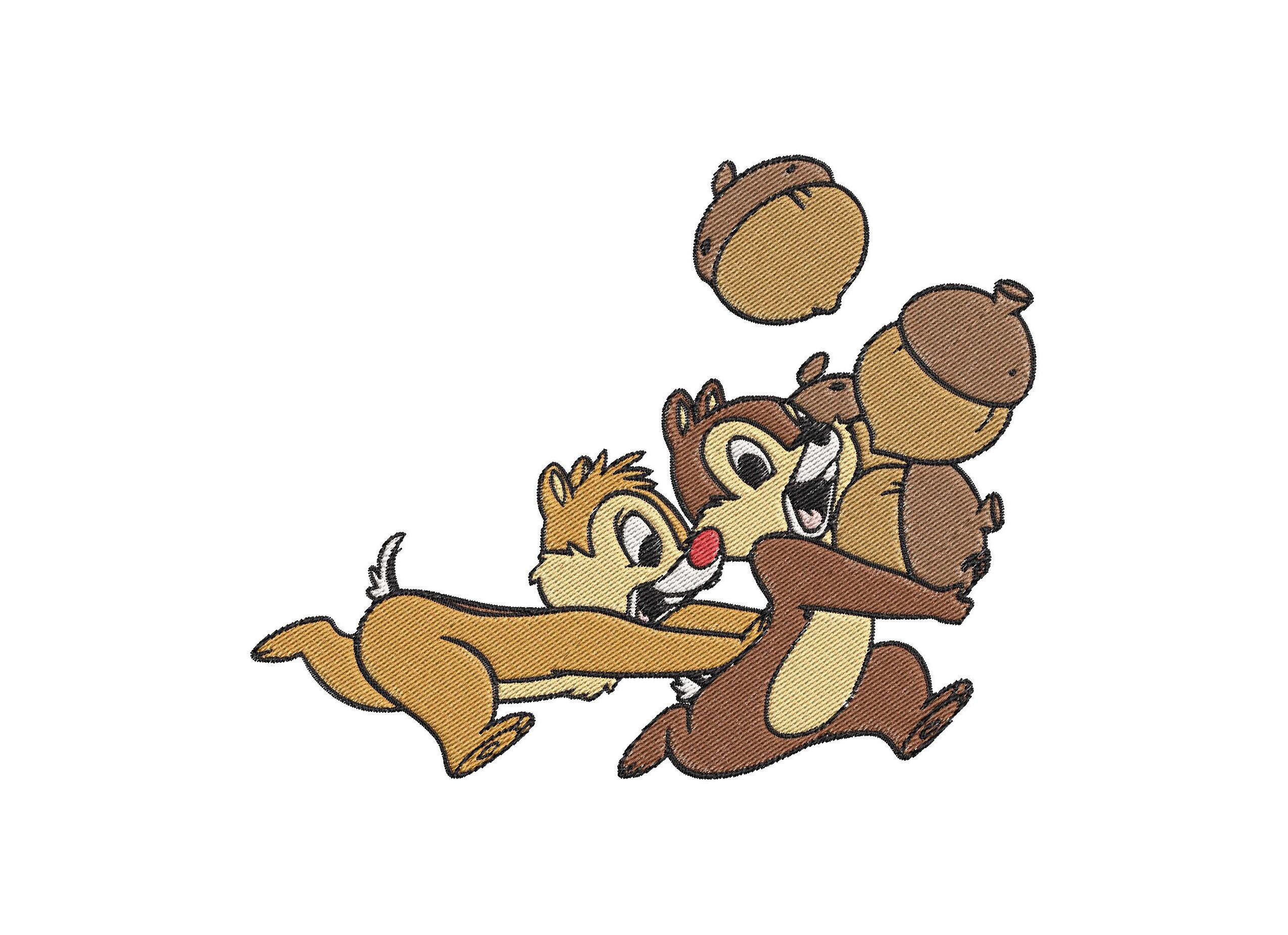 Chip and Dale Fill 08 Embroidery Design Instant Download | Etsy