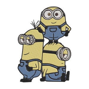 Despicable Me Group Fill Embroidery Design - Instant Download