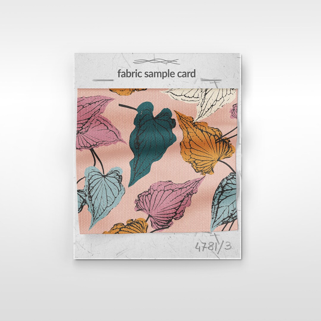 Leaf Skeleton Seamless Pattern, Vector Background With Caladium Bicolor ...