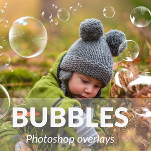 Soap bubble overlays for photoshop, realistic bubble overlays, floating bubbles, blowing bubbles, photo effect, commercial use