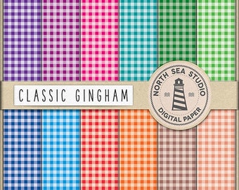 Picknick digitales Papier Gingham digitales Papier Karopapier karierte Hintergründe digitales Scrapbooking 12 jpg 300 dpi Dateien herunterladen