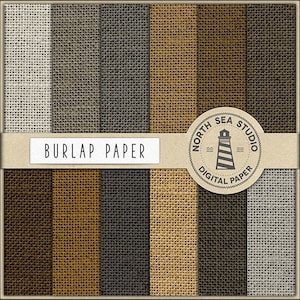 Burlap digital paper burlap paper jute backgrounds neutral colors digital scrapbooking 12 jpg 300 dpi files download
