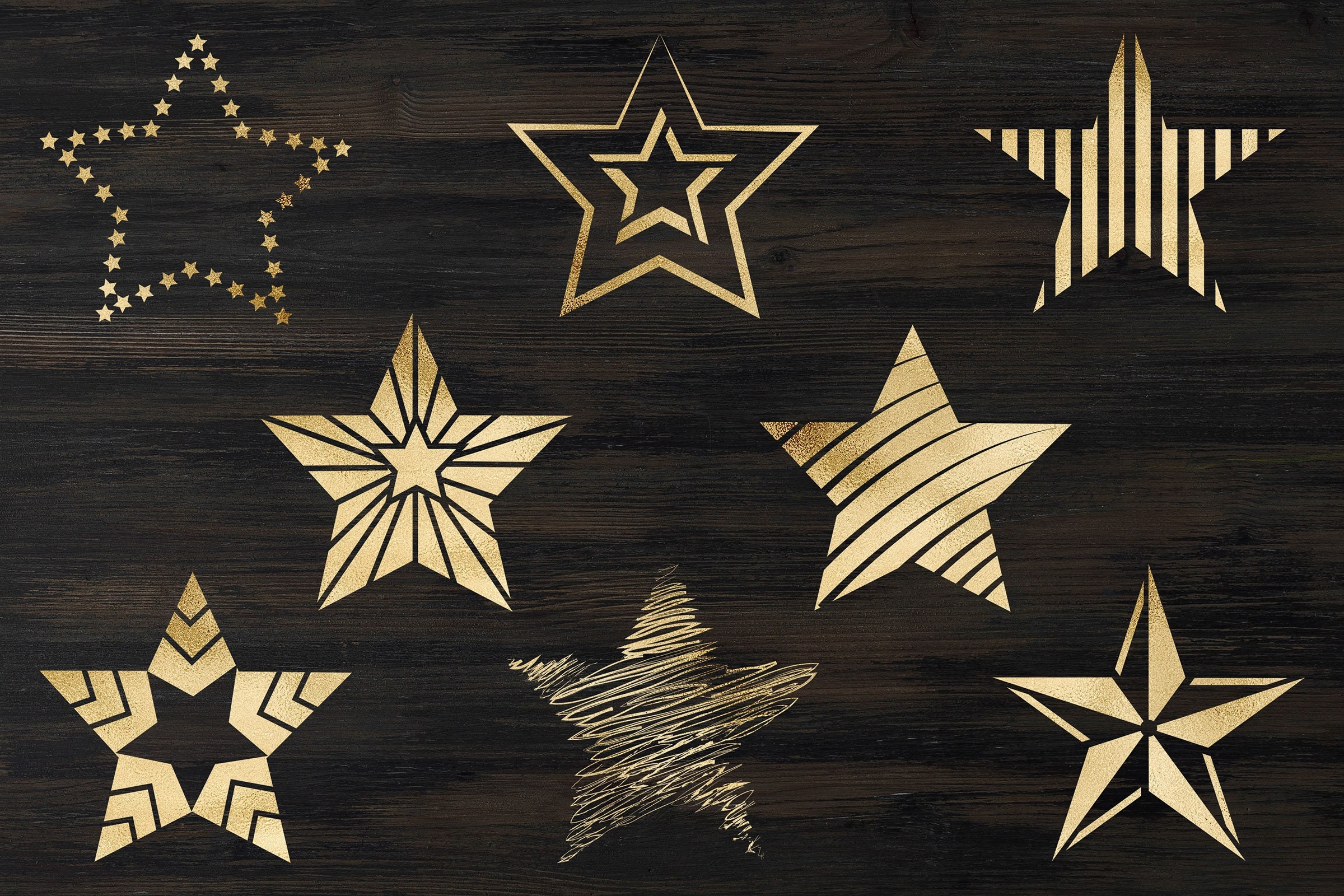 Gold Star, Stars Clip Art, Stars Glitter, Foil Gold, Digital Clipart,  Cards, Invitationsrt, PNG 