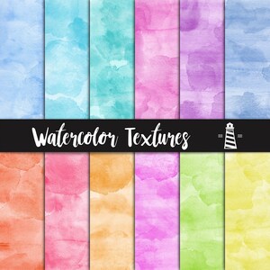 Hand painted watercolor textures, Watercolor texture pack, watercolor digital paper, hand painted scrapbook paper