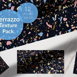 Gold terrazzo backgrounds, terrazzo textures, Mosaic digital paper, natural Terrazzo tile patterns, stone textures
