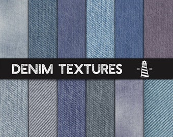 Denim textures, denim digital paper, jeans fabric backgrounds, denim pattern paper, blue denim papers for scrapbooking & cards