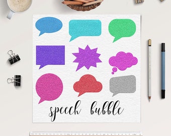 Tell me baby, comic clipart speech, glitter bubbles clipart, 18 glitter thought bubbles, digital glitter speech bubbles