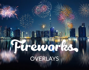Fireworks Ovarlay Clipart, Photoshop Overlays, Wedding Fireworks Clipart, PNG Photo Overlays, Sparkle Fireworks