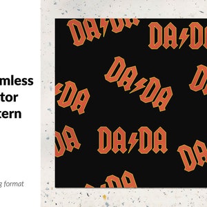 Padrão sem costura da vida do pai, fundo vetorial do pai, padrão de superfície do pai legal, papel digital dada
