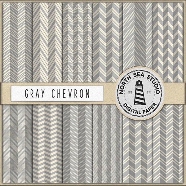 Grey zig-zag | chevron digital paper pack | scrapbook paper | printable backgrounds | instagram background | 12 jpg, 300dpi files