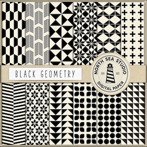 Czyste kształty geometryczny papier cyfrowy papier geometryczny wzory geometryczne cyfrowy scrapbooking 12 jpg 300 dpi pliki do pobrania