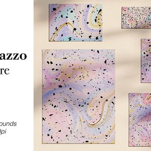 Terrazzo Textur Pack, Terrazzo digitale Papiere, moderne Stein Hintergründe, Mosaik Muster, HochzeitSeinladungen, Kartenherstellung