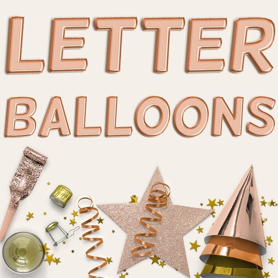 Copper cheap balloon letters