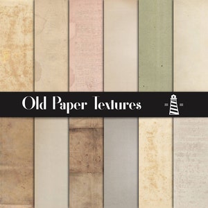 Vintage paper textures, old antique papers, vintage texture pack, distressed book pages, grunge digital paper, commercial use