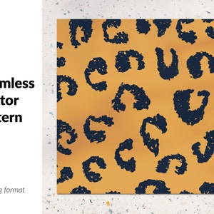 Seamless endless hand painting, tumbler design, leopard animal skin pattern, decoration, textiles, wallpaper