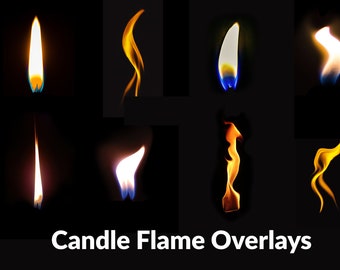 Candle flame overlays, candle light photo overlays, light for photoshop, lightning images, magic flame