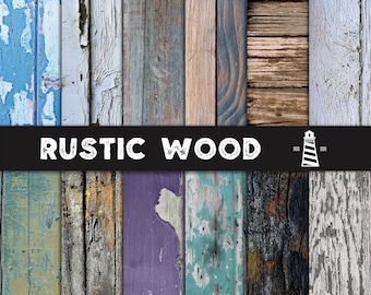 Distressed paint wood textures, rustic Wood digital paper, 12x12 inches Wood scrapbook paper, old wood paper, natural vintage wood