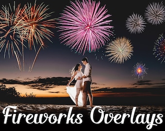 Fireworks photoshop overlays, fireworks  clipart, png photo overlays, wedding fireworks clipart, sparkle fireworks