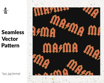 Mom life seamless pattern, mother vector background, cool mom surface pattern, mama digital paper