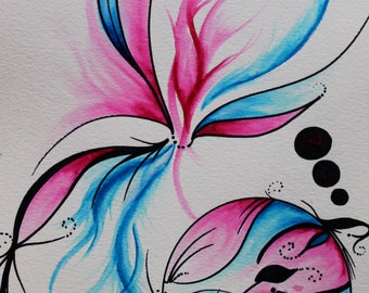 Lolita - Watercolor 9 x 12"
