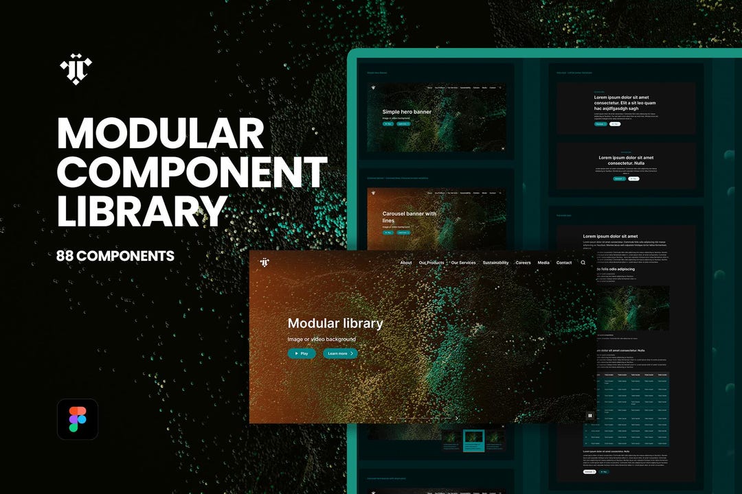 Modular Component Library Kit - Figma - Etsy