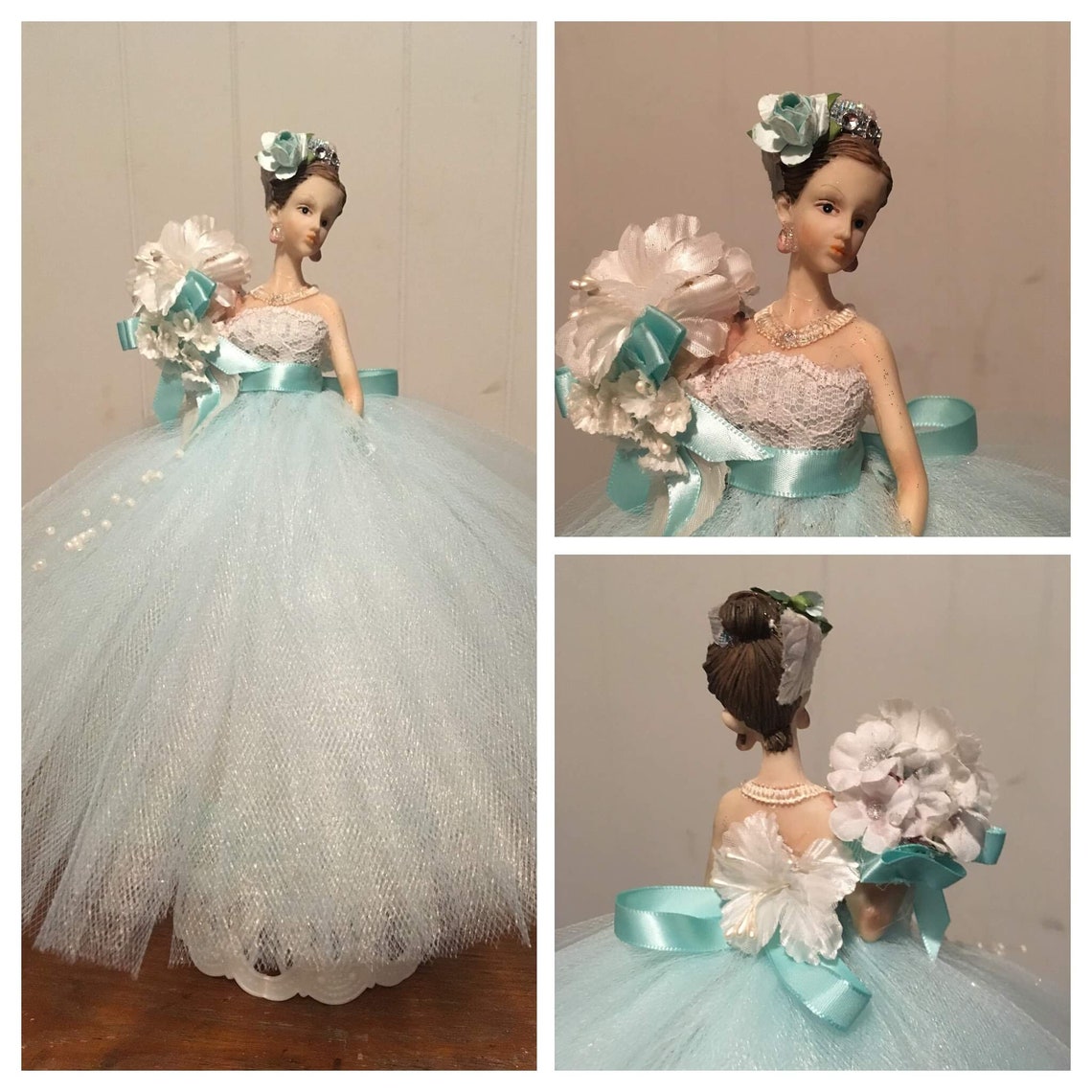 Quinceañera Doll Cake Topper or Centerpiece 15th Birthday Etsy