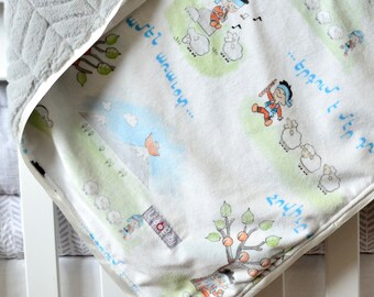 Armenian Baby Boy Blanket - Little Shepard - Ararat Mountain
