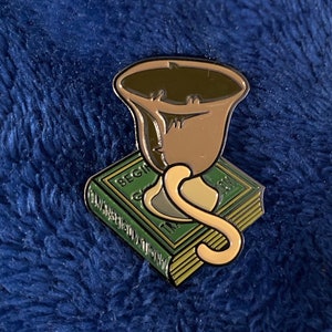 Enamel pin cup failed spell | magical pin collection mr malkins wizard witch