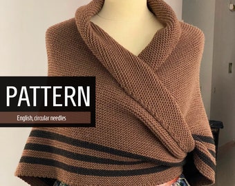 Outlander Shawl Knitting Pattern: Claire's Sassenach Inspired Cape (English)