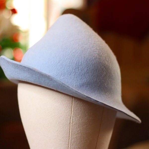 Chapeau de sorcière bleu / chapeau de sorcier style école française mode magique