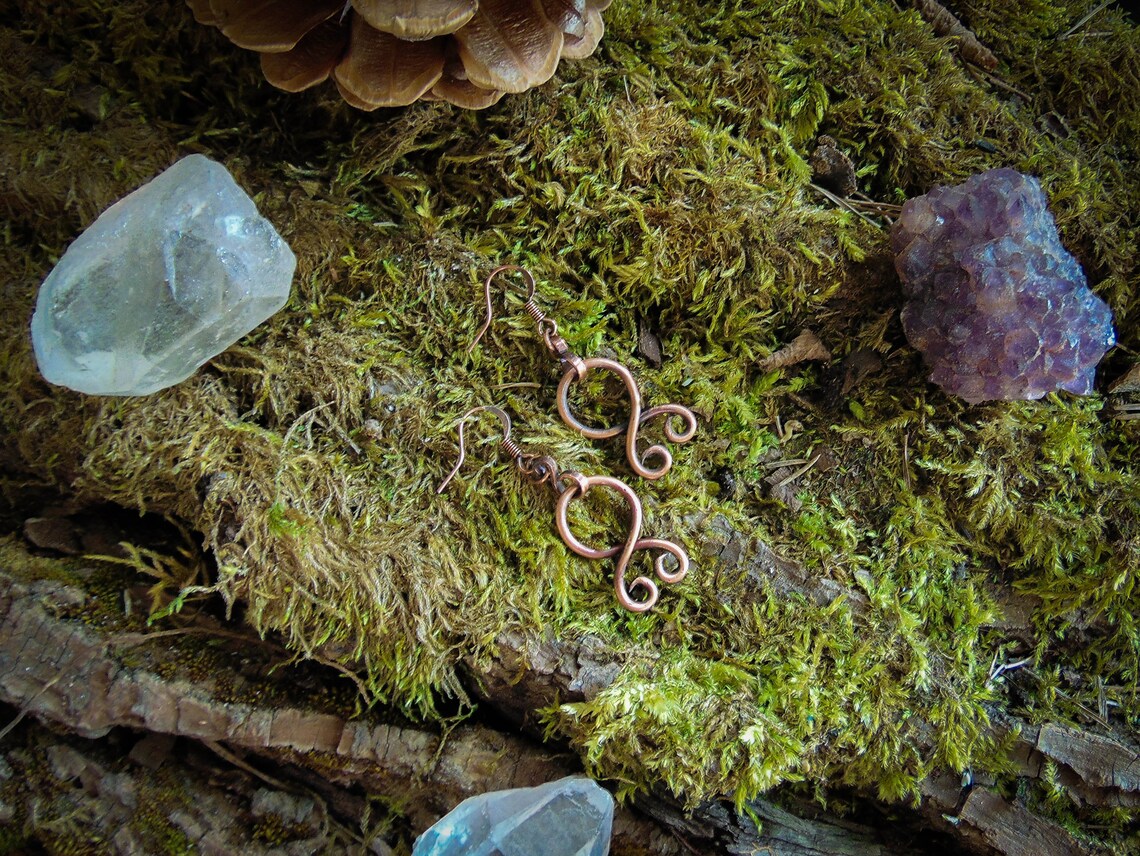 Troll Cross Earrings Bronze Age Earrings Viking Earrings Etsy