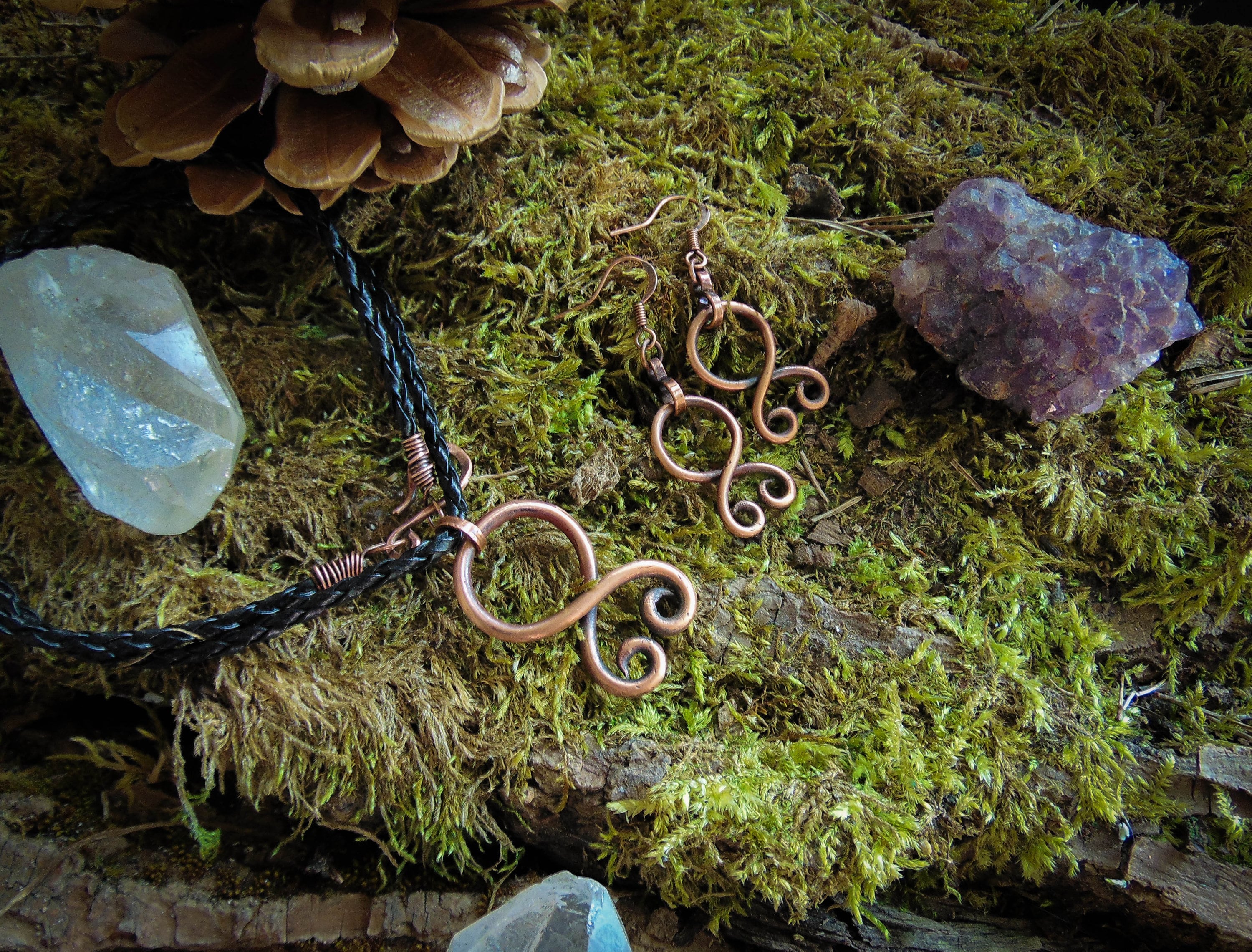 Troll Cross Earrings and Pendant Bronze Age Earrings Viking Etsy