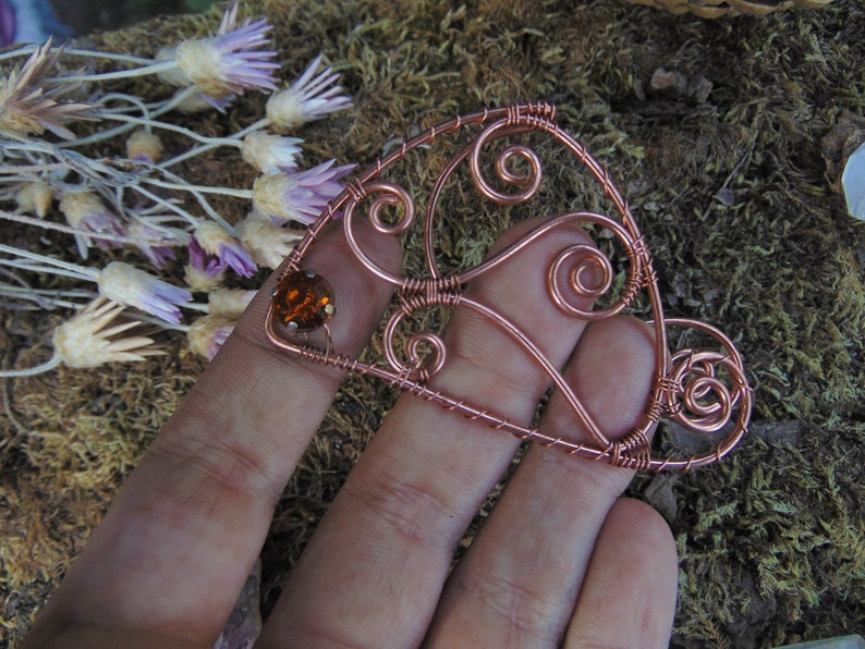 ear wraps Non-piercing Copper elf ear cuffs Elven ear cuff earrings Elf ears Elven jewelry Fantasy elf ear cuffs Elvish ears