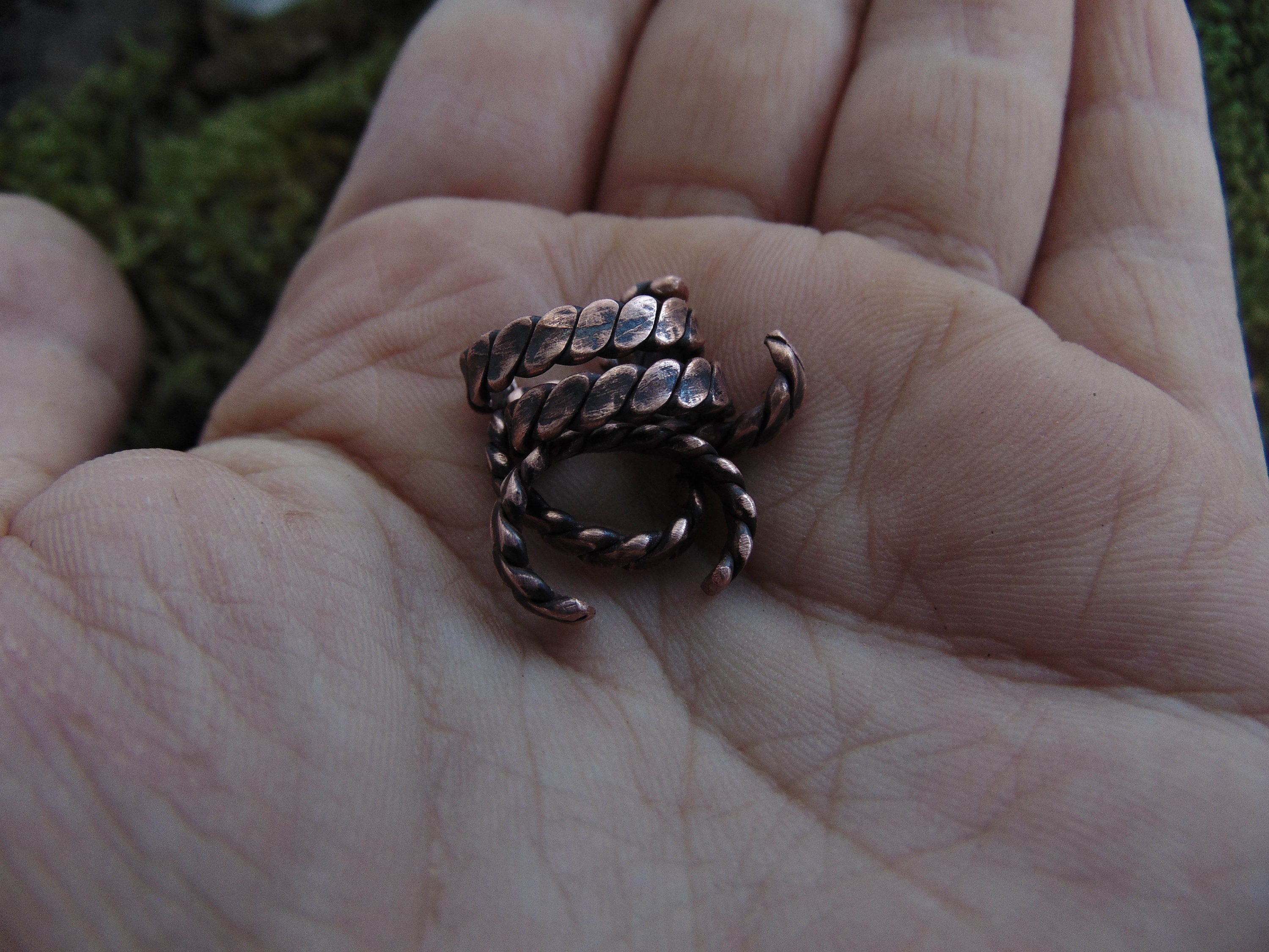 Copper Viking Ear Cuff Celtic Nopiercing Earring Dainty Etsy Ireland