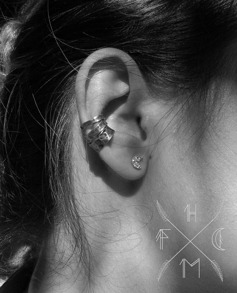 Copper viking ear cuff celtic nopiercing earring dainty Etsy