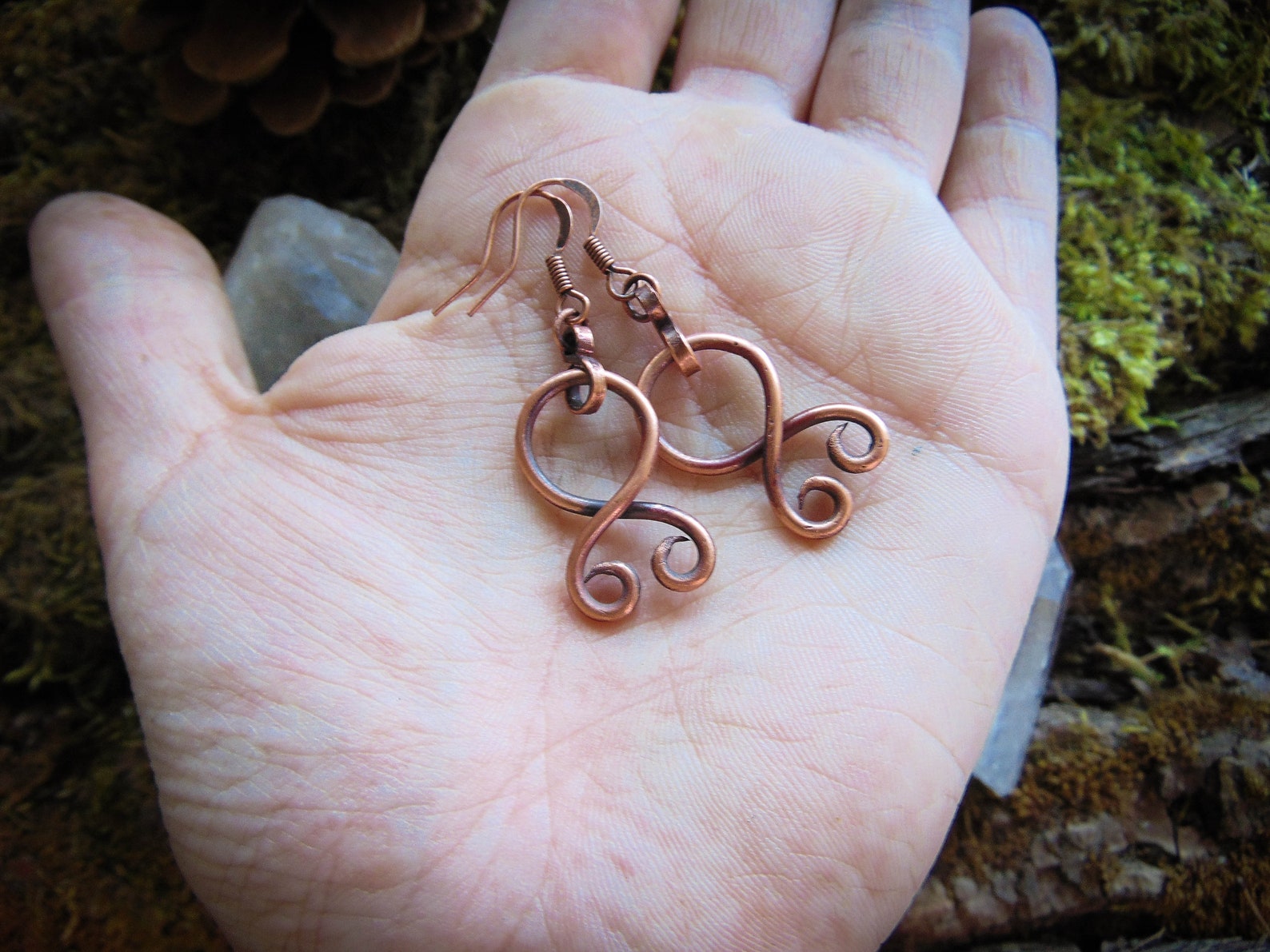 Troll Cross Earrings Bronze Age Earrings Viking Earrings Etsy
