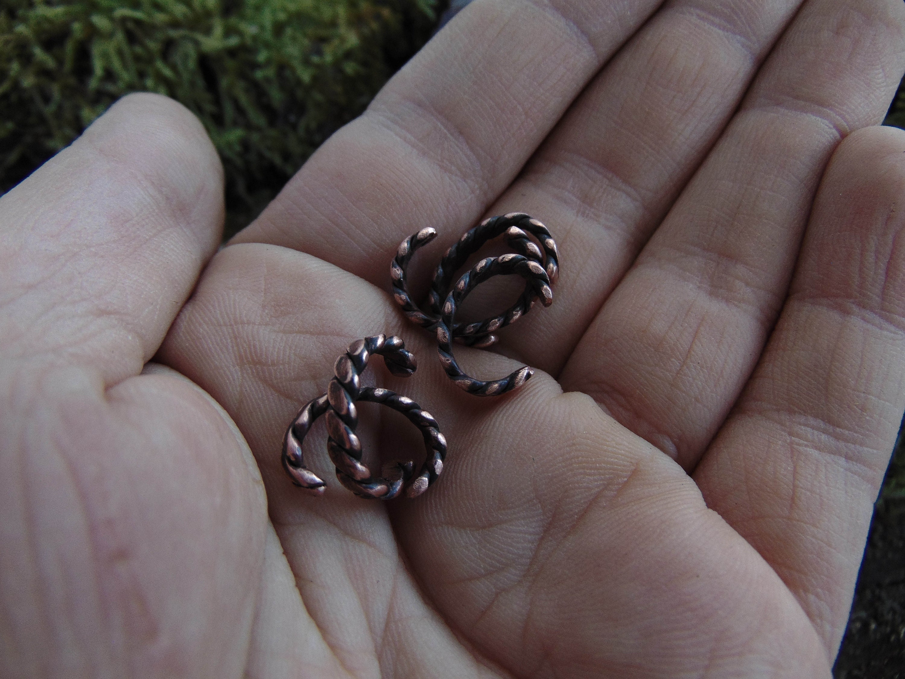 Copper Viking Ear Cuff Celtic Nopiercing Earring Dainty Etsy Ireland