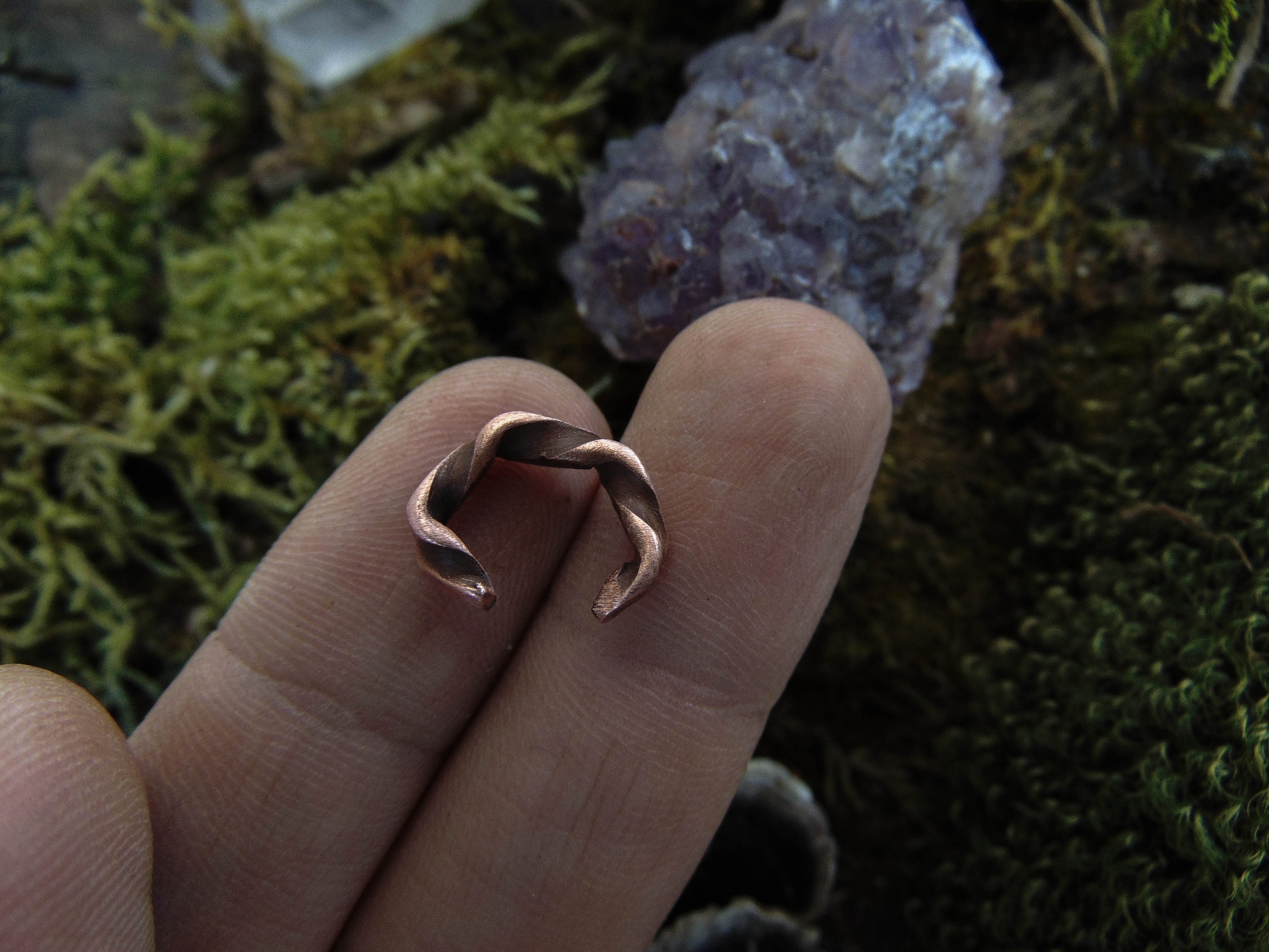 Copper Viking Ear Cuff Viking Nopiercing Earring Dainty Etsy