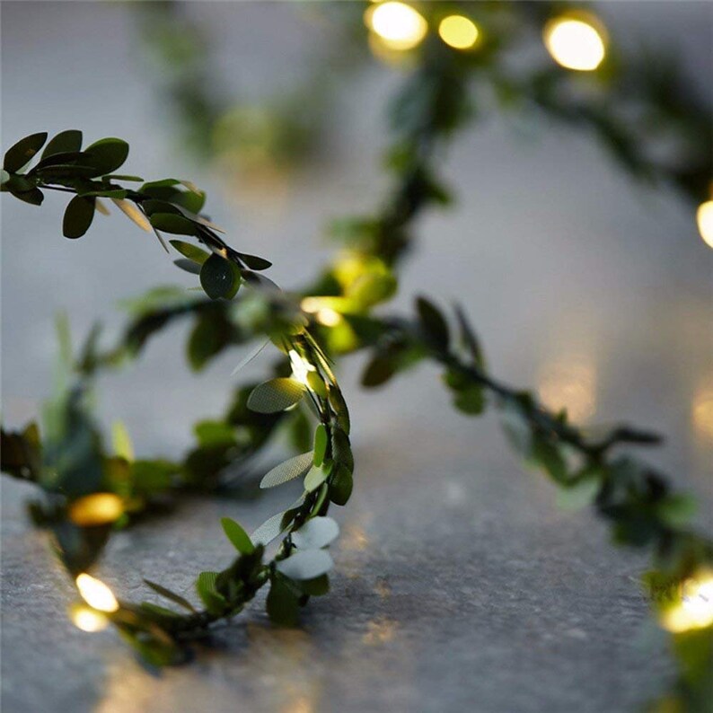 LED Ivy Leaf Fairy String Lights Leaf Garland With Fairy Etsy