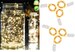 7.2 ft Fairy Lights, Fairy String Lights, Firefly Lights for DIY Home Decor, Party Lights, Wedding Lights, Batteries included, Pack of 6 Pc 