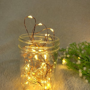 20 ft LED Battery Operated Outdoor Fairy Lights, With Timer,  String Lights, Firefly Lights Rustic Wedding Decor, Room Décor, Pack of 3 pcs