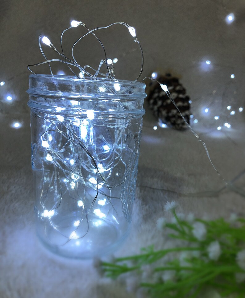 7.2 ft Fairy Lights, Fairy String Lights, String Lights for DIY Home Decor, Christmas, Wedding Lights, Batteries included, Pack of 6-24 Pcs image 3