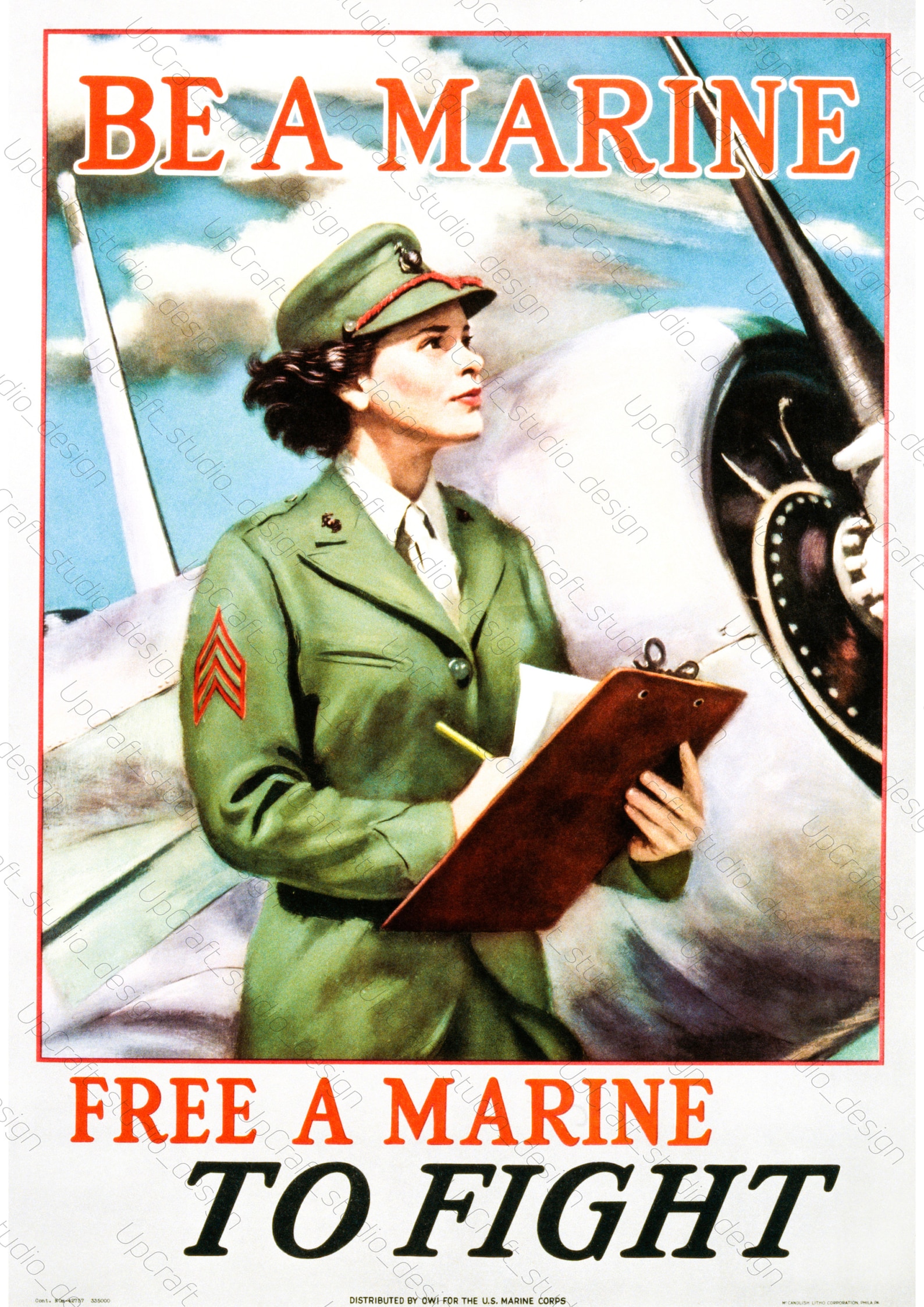 WW2 women printable poster WWII Propaganda poster women in Etsy