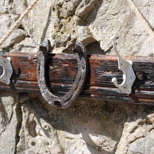 Reclaimed Wood Rack | Wall Mount Coat Rack with Hooks | Coat Hanger wall mount | Rustic Towel Rack with hooks | oak wood