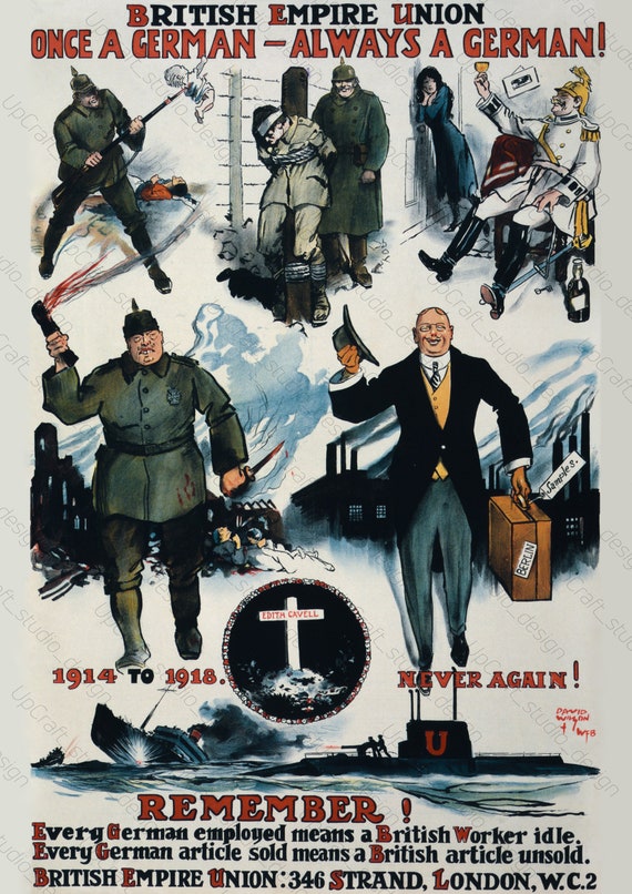 Vintage Italian Anti British Empire Propaganda Poster A3//A4 Print