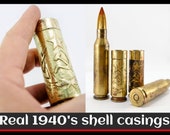 WW2 Gifts for Collectors Made from Real 1940s russian Shell Casings Upcycled Art Handmade Shot Glasses