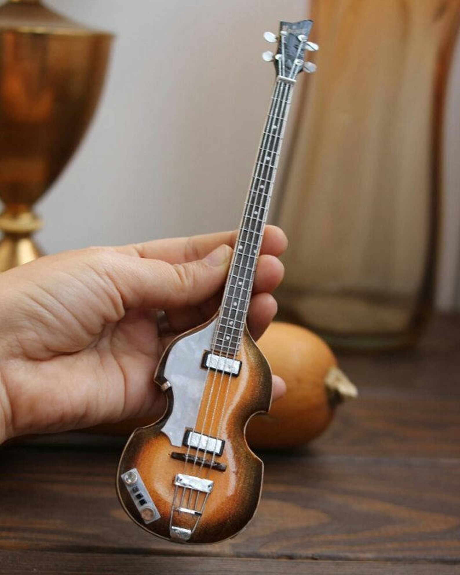 Miniguitar violin bass Paul McCartney Etsy