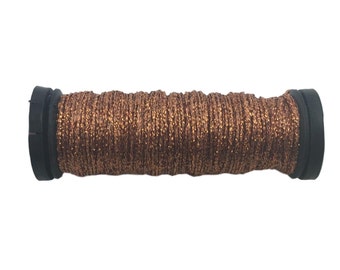 Kreinik, Fine Metallic Braid #8: 032 Pearl – Copper Centaur Studios